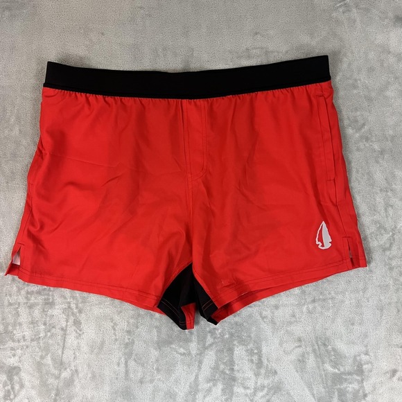 Tachuntfish Other - TAC HUNT FISH Shorts Mens 3XL Red Lined Drawstring Athletic Running Training